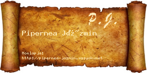 Pipernea Jázmin névjegykártya